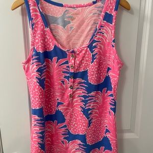 Lilly Pulitzer Blue Haven Little Flamenco Tank Top